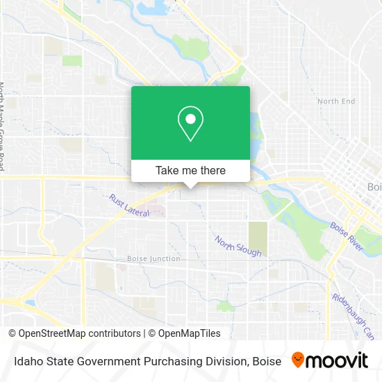 Idaho State Government Purchasing Division map
