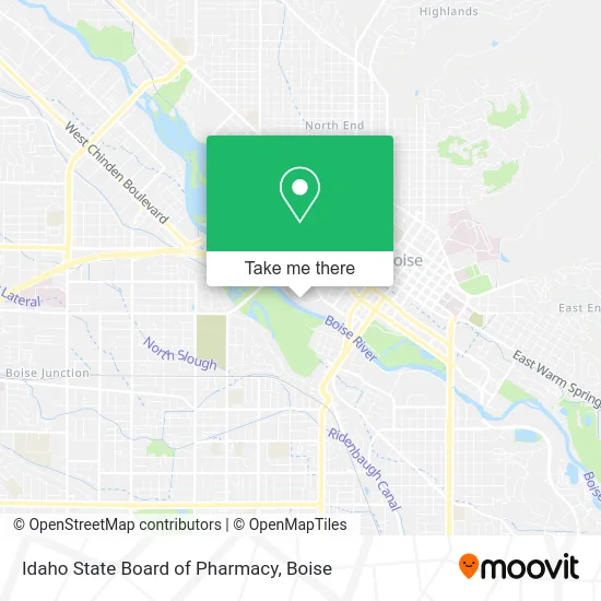 Mapa de Idaho State Board of Pharmacy