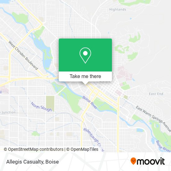 Mapa de Allegis Casualty
