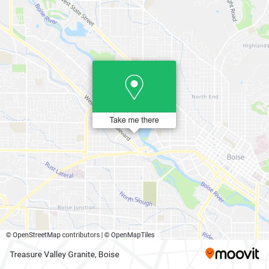 Treasure Valley Granite map