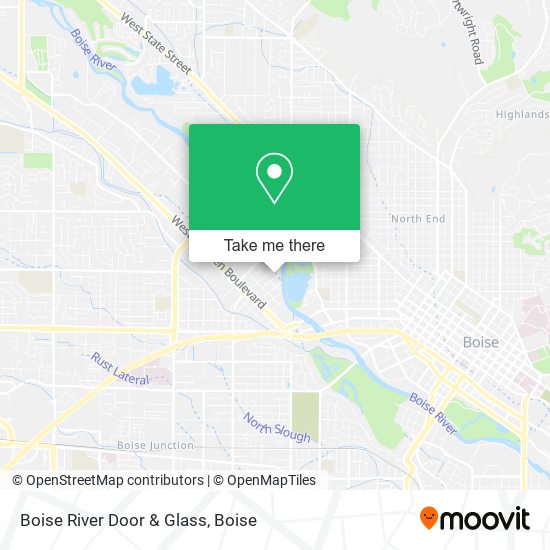 Boise River Door & Glass map