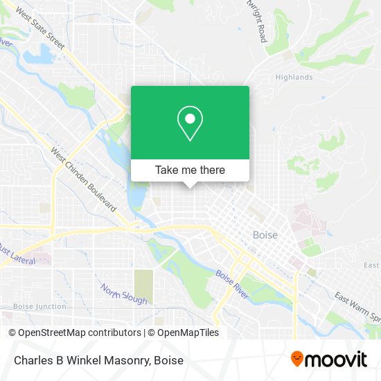 Charles B Winkel Masonry map
