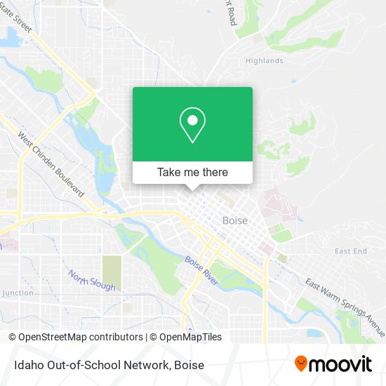 Mapa de Idaho Out-of-School Network