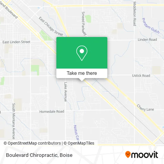 Boulevard Chiropractic map
