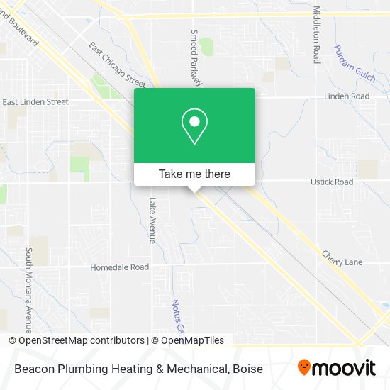 Mapa de Beacon Plumbing Heating & Mechanical