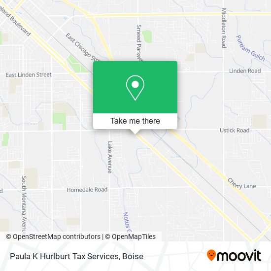 Paula K Hurlburt Tax Services map