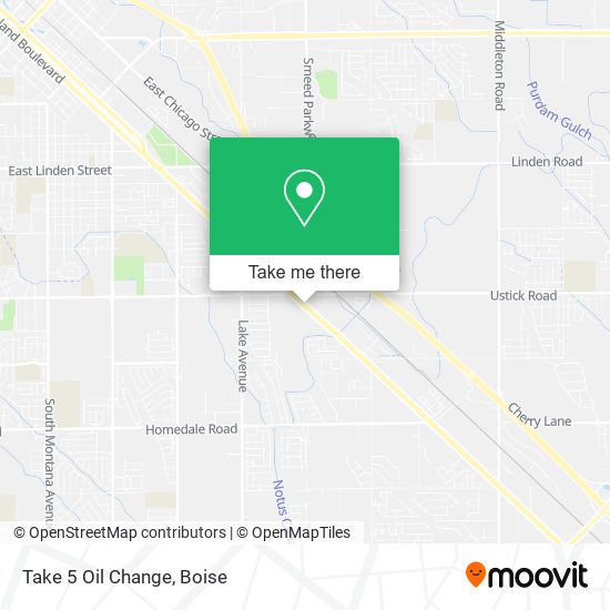 Take 5 Oil Change map