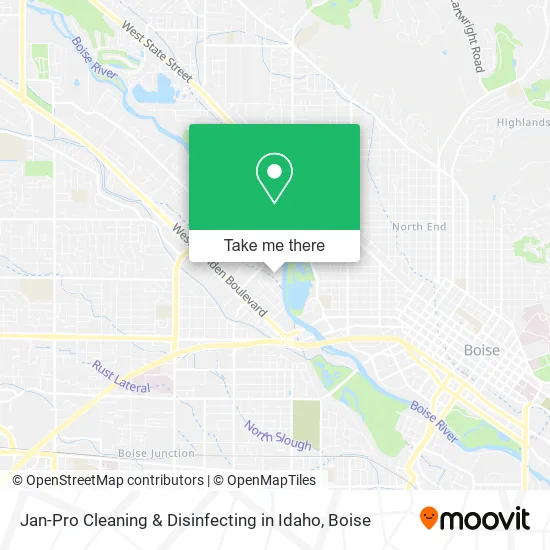 Jan-Pro Cleaning & Disinfecting in Idaho map