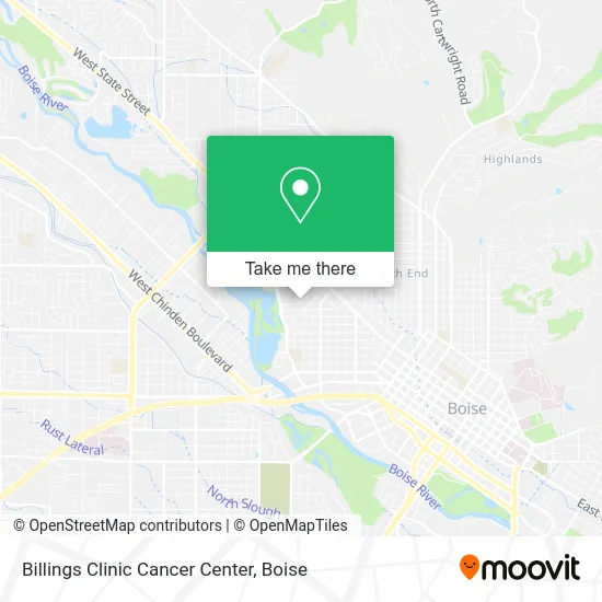 Billings Clinic Cancer Center map