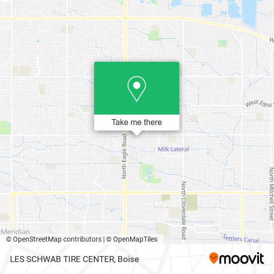 LES SCHWAB TIRE CENTER map