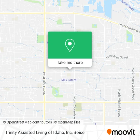 Trinity Assisted Living of Idaho, Inc map