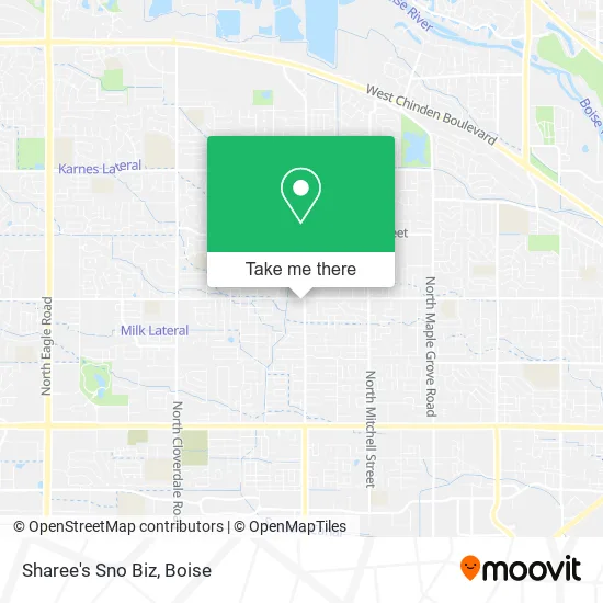 Sharee's Sno Biz map