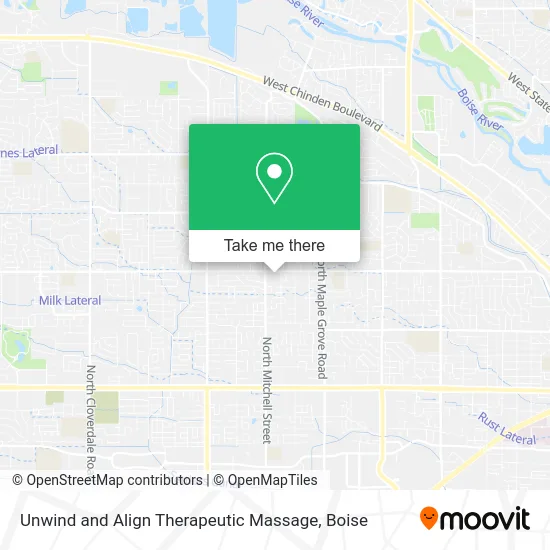 Unwind and Align Therapeutic Massage map