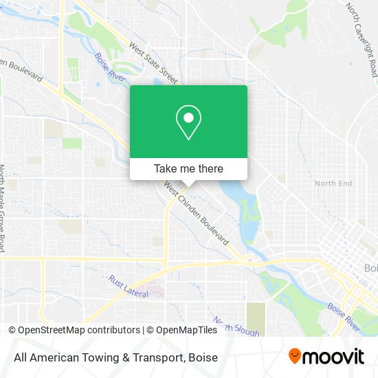 Mapa de All American Towing & Transport