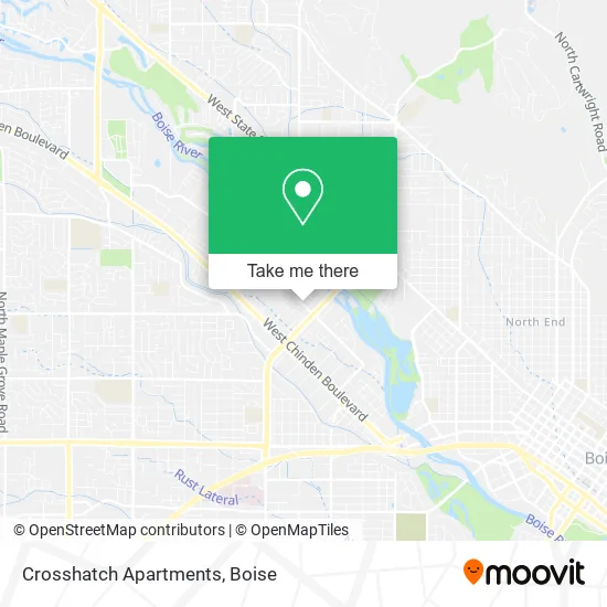 Mapa de Crosshatch Apartments