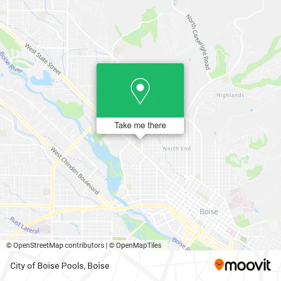 Mapa de City of Boise Pools