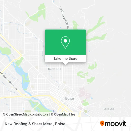 Mapa de Kaw Roofing & Sheet Metal