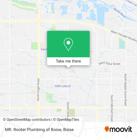 MR. Rooter Plumbing of Boise map