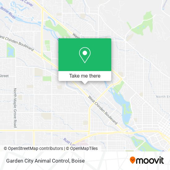 Garden City Animal Control map
