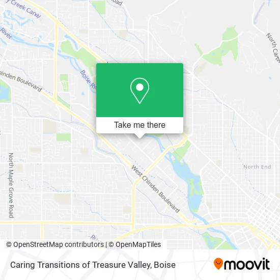Caring Transitions of Treasure Valley map