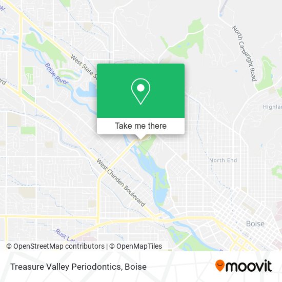 Treasure Valley Periodontics map