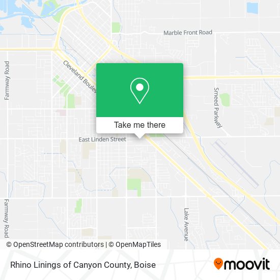 Rhino Linings of Canyon County map