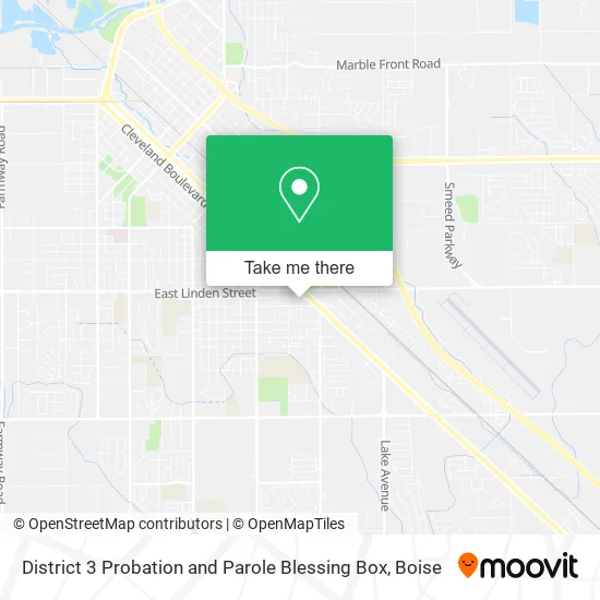 District 3 Probation and Parole Blessing Box map
