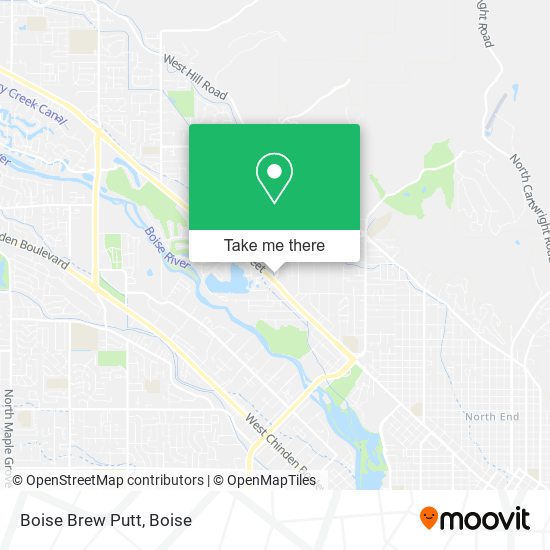 Boise Brew Putt map