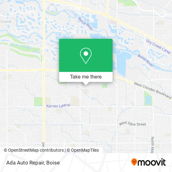 Ada Auto Repair map