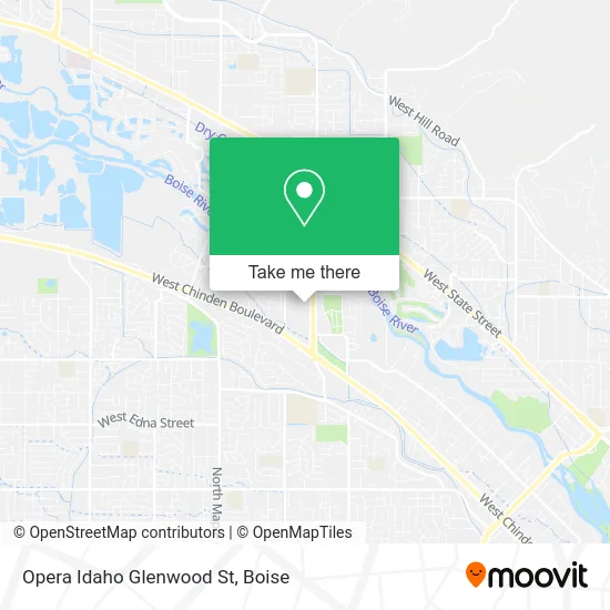 Opera Idaho Glenwood St map