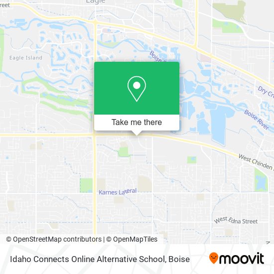 Mapa de Idaho Connects Online Alternative School