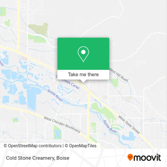 COLD STONE CREAMERY map