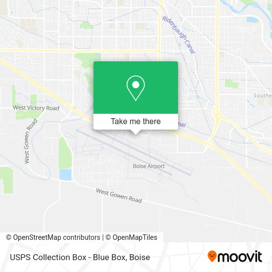 USPS Collection Box - Blue Box map