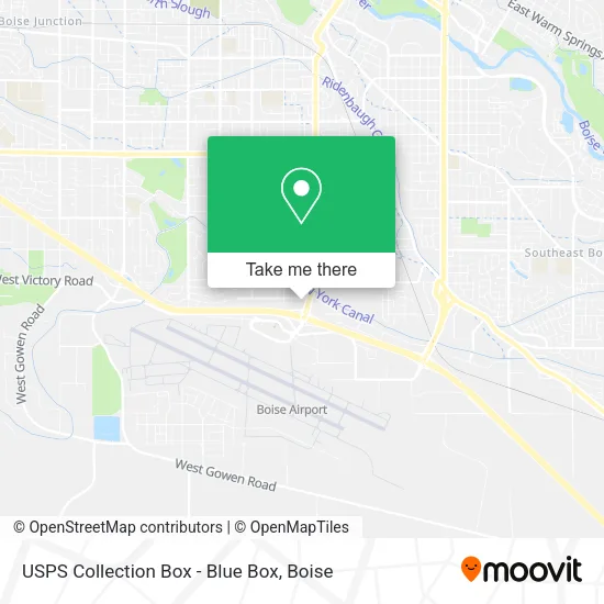USPS Collection Box - Blue Box map