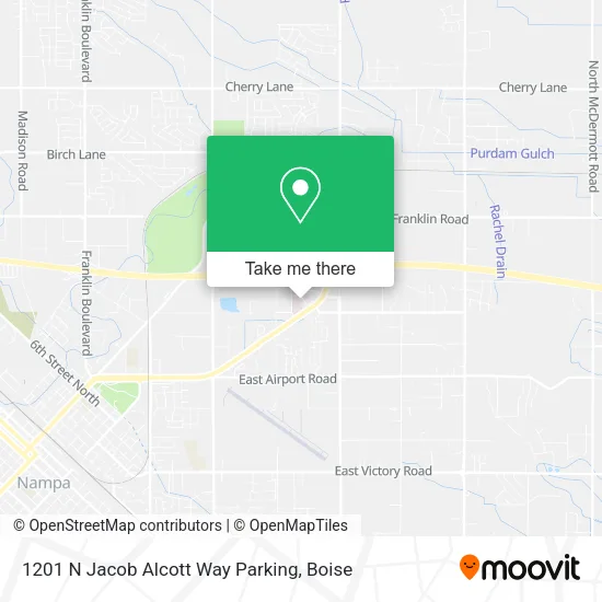Mapa de 1201 N Jacob Alcott Way Parking