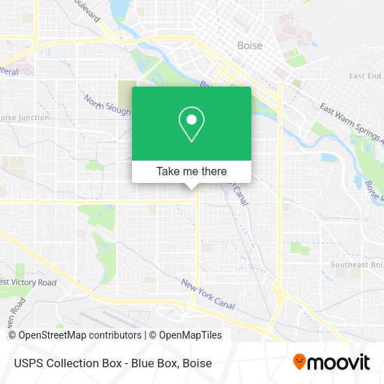 USPS Collection Box - Blue Box map