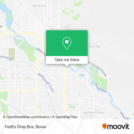FedEx Drop Box map