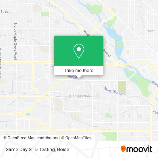 Same Day STD Testing map