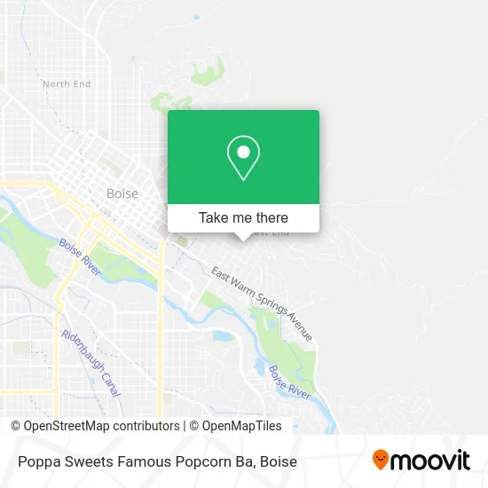 Poppa Sweets Famous Popcorn Ba map