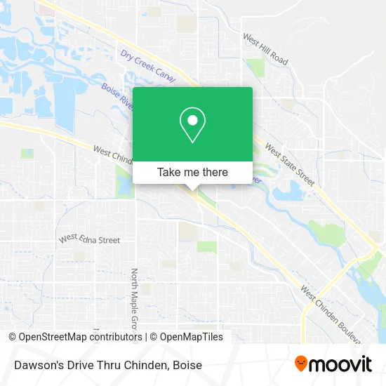 Dawson's Drive Thru Chinden map