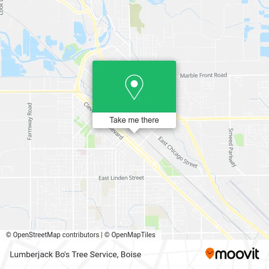 Lumberjack Bo's Tree Service map