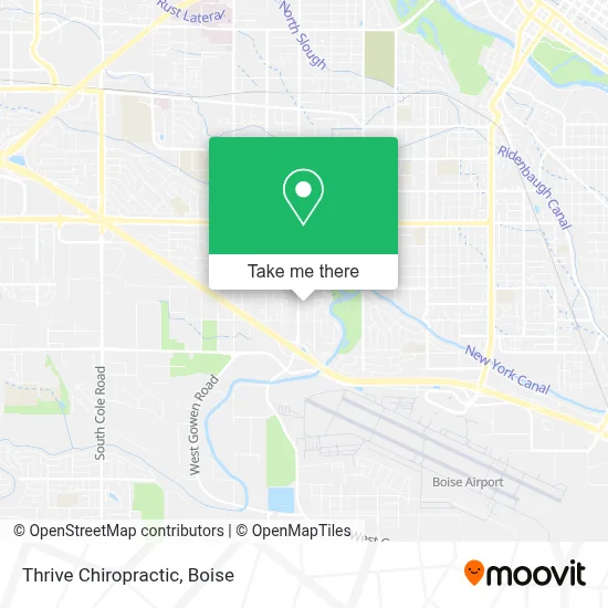 Thrive Chiropractic map