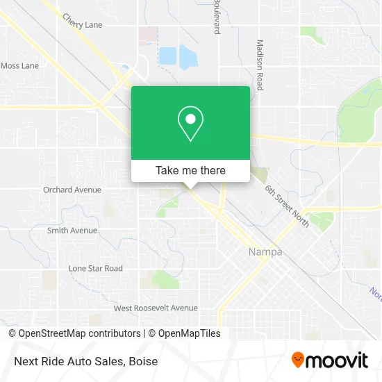 Next Ride Auto Sales map