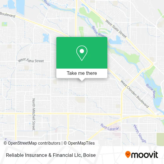 Reliable Insurance & Financial Llc map