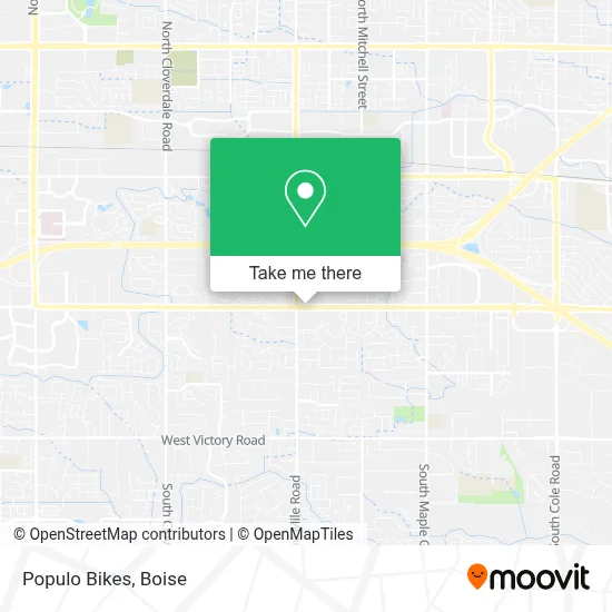 Populo Bikes map