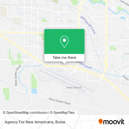 Agency For New Americans map
