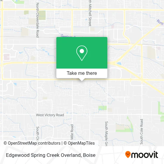 Edgewood Spring Creek Overland map