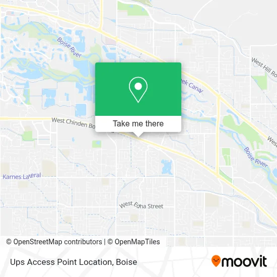 Ups Access Point Location map
