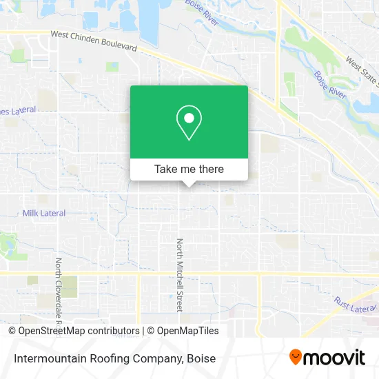 Intermountain Roofing Company map