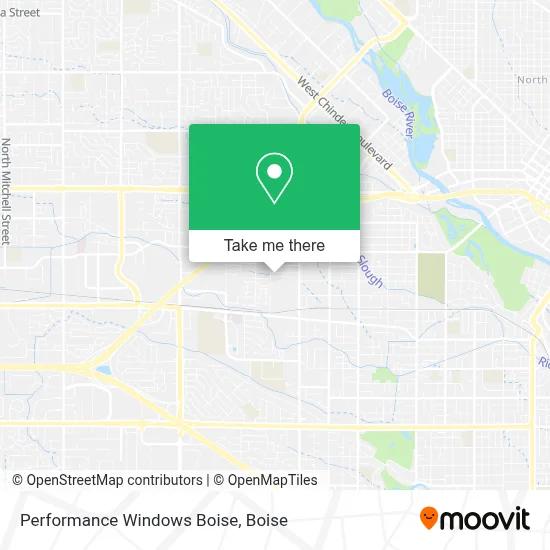 Performance Windows Boise map
